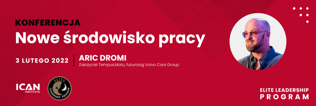 Na obrazku znajdują się informacje organizacyjne na temat Konferencji Elite Leadership