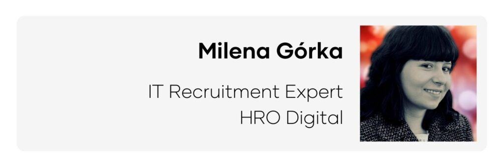 Zdjęcie Mileny Górki, ekspertki z It Recruitment