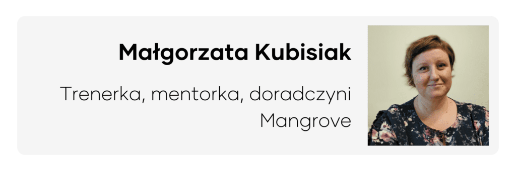 Zdjęcie Małgorzaty Kubisiak, trenerki, mentorki i doradczyni w Mangrove