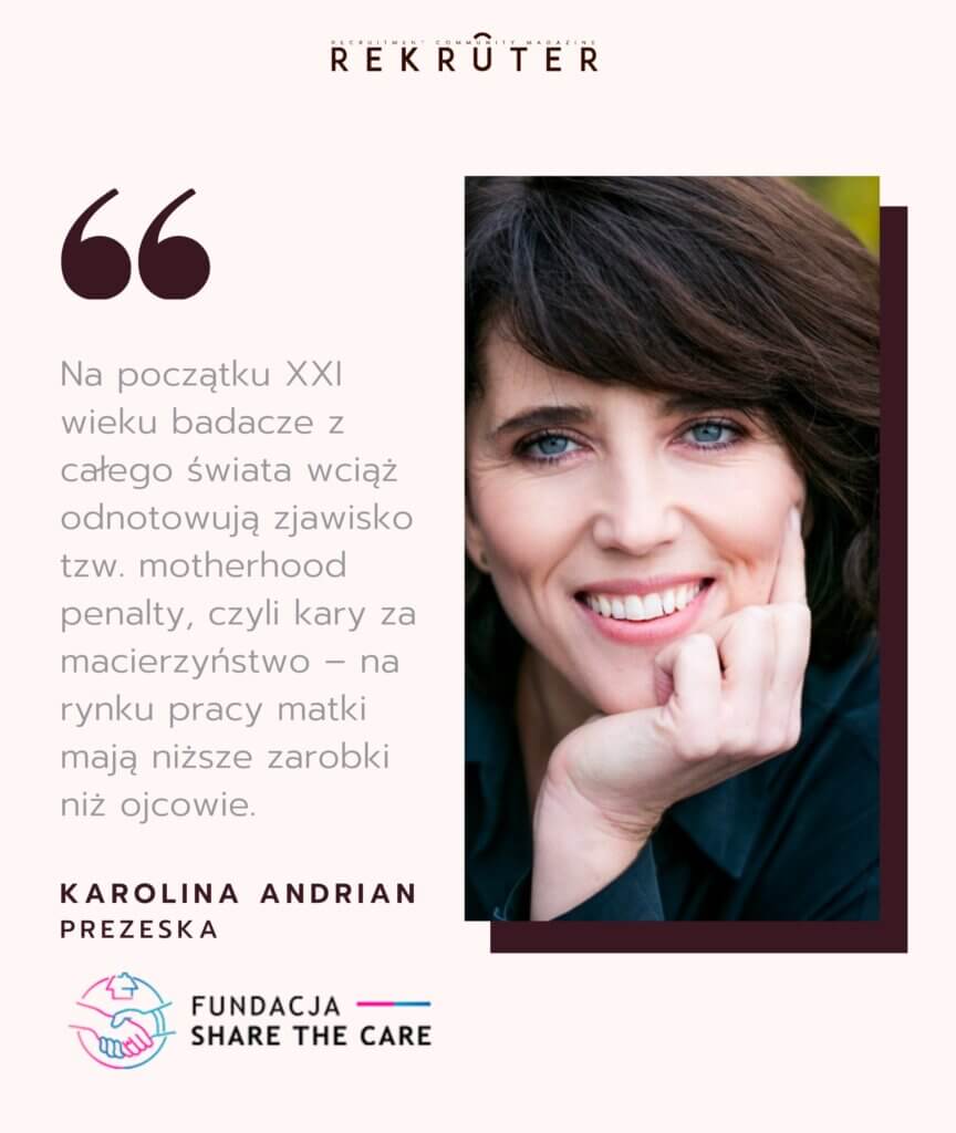 O wpływie stereotypów na trudność w powrocie do pracy po urlopie macierzyńskim opowiada Karolina Andrian