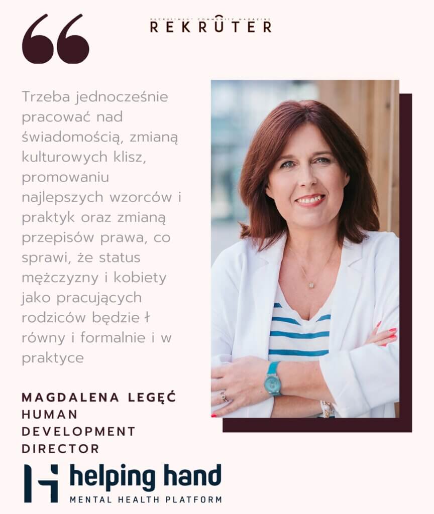 Magda Legęć komentuje problem powrotu do pracy po urlopie macierzyńskim