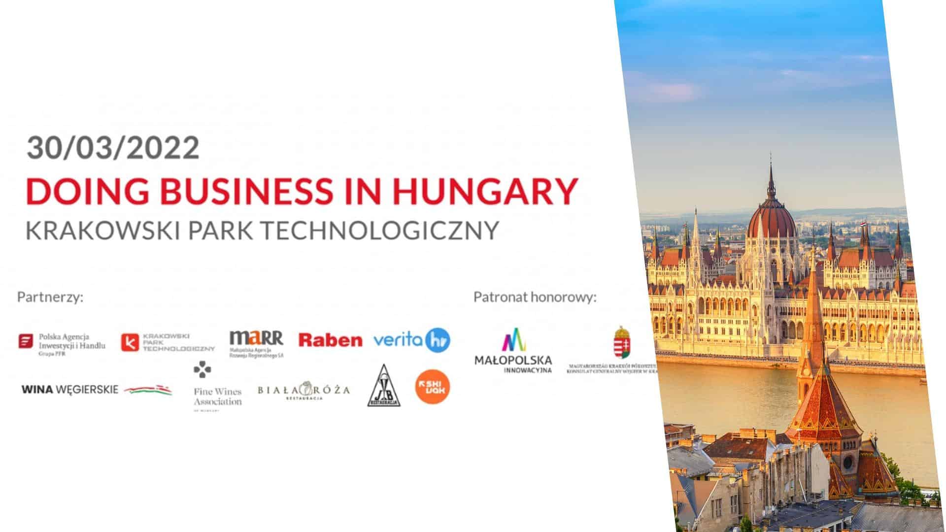 Grafika ilustrująca artykuł: “Doing business in Hungary” Kraków, 30 marca 2022r.