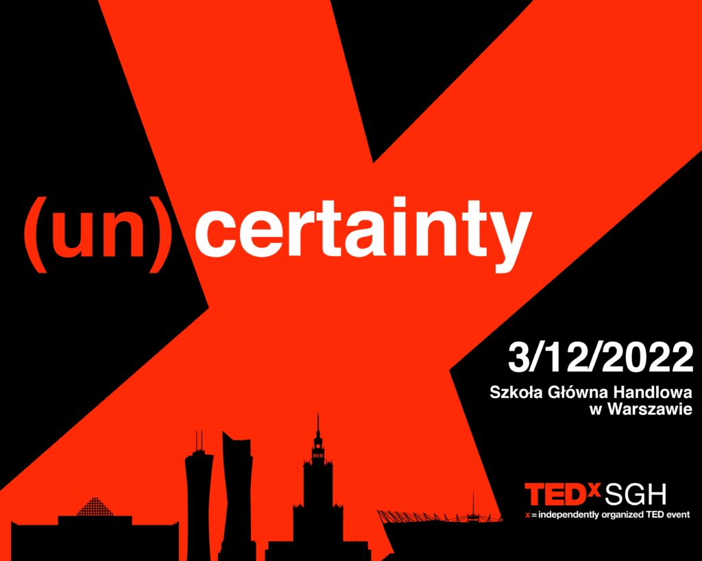 Grafika ilustrująca artykuł: TEDxSGH: (un)certainty startuje 3 grudnia w Warszawie