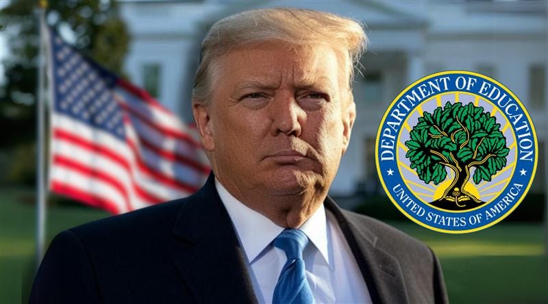 Ilustracja do artykułu pt. "Masowe zwolnienia w Departamencie Edukacji USA"