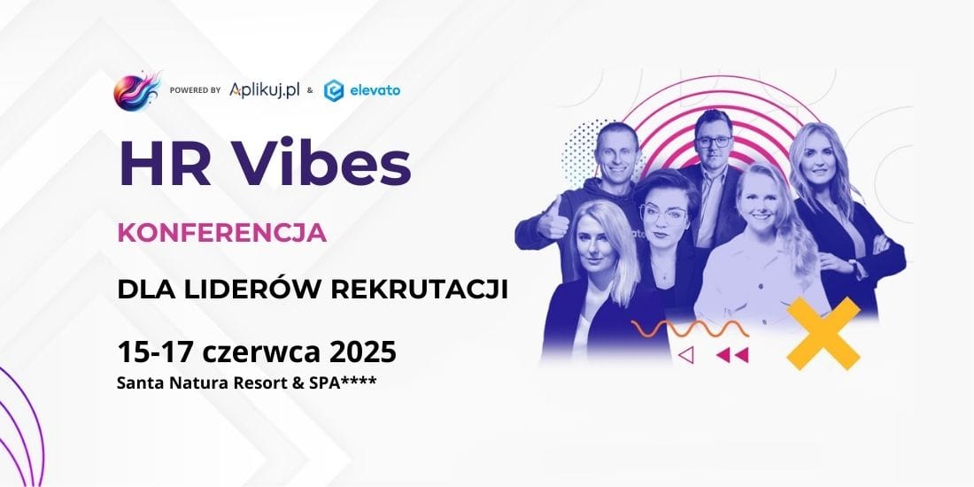 Ilustracja do notatki prasowej pt. "Konferencja dla liderów rekrutacji – HR Vibes"
