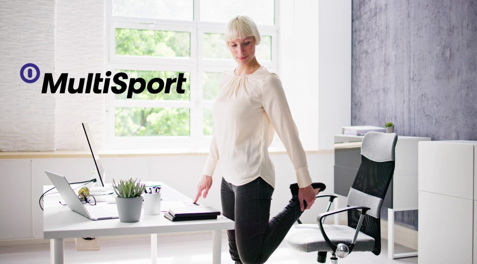 Ilustracja do notatki prasowej pt. "Zdrowsi, aktywni, efektywni – dlaczego firmy powinny wspierać ruch pracowników?"