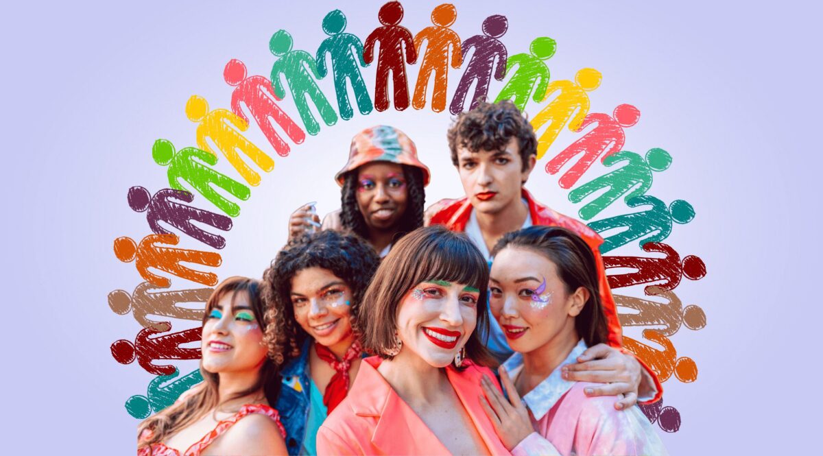 Osoby różnych ras i płci