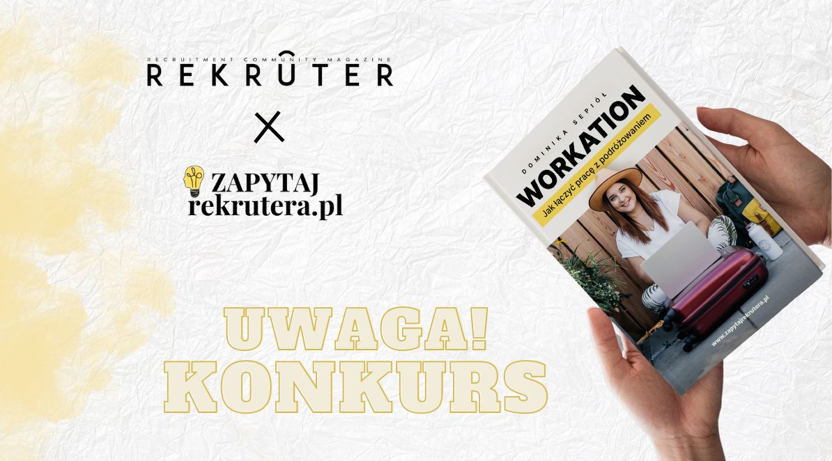 Ilustracja do notatki prasowej pt. "Jak wyobrażasz sobie swoją wymarzoną pracę w systemie Workation? [REGULAMIN KONKURSU]"