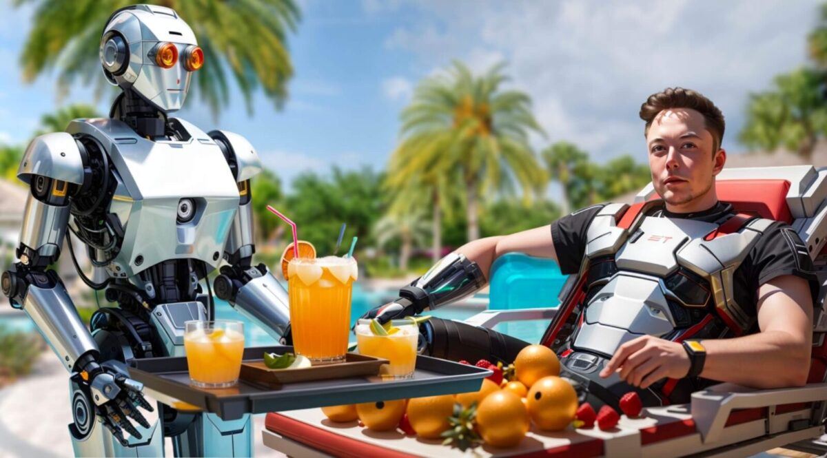 Ilustracja do artykułu pt. Elon Musk zaskakuje wizją przyszłości pracy w erze AI