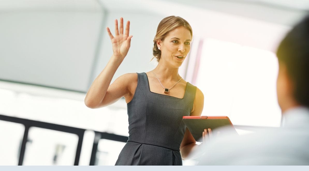 Ilustracja do artykułu pt. "Publiczne wystąpienia bez zadyszki. Przewodnik dla liderów HR"