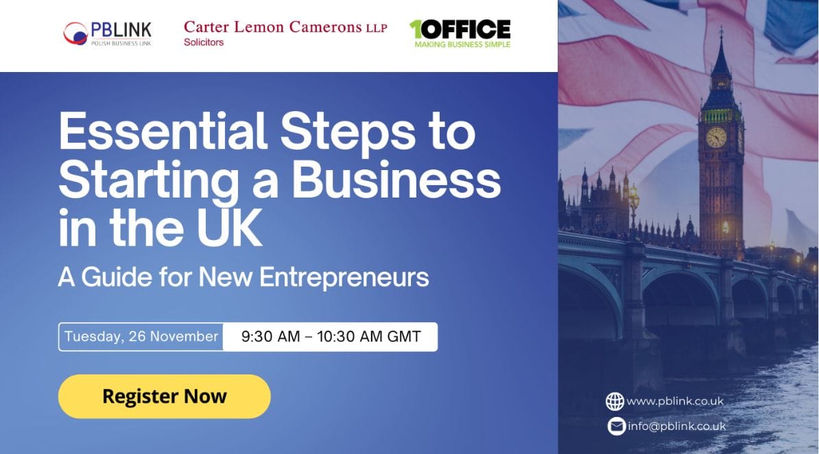 Illustration for the press release entitled "Essential Steps to Starting a Business in the UK: A Guide for New Entrepreneurs – Upcoming Webinar Hosted by PBLINK"?