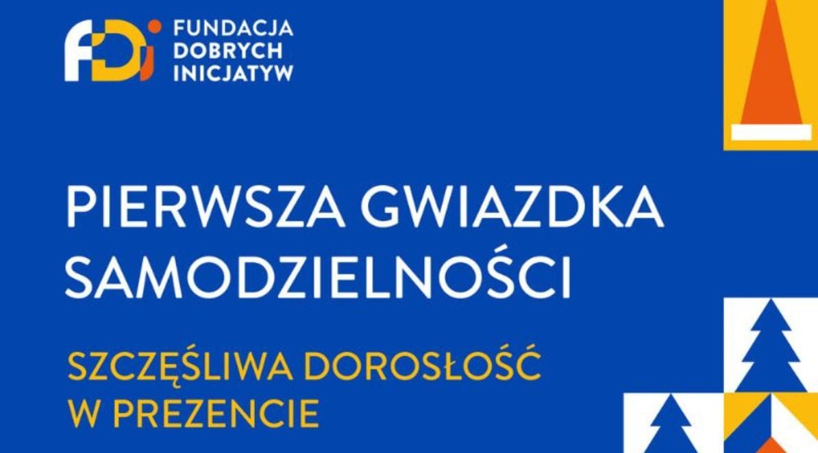 Ilustracja do notatki prasowej pt. "Pierwsza Gwiazdka Samodzielności zaświeci dla wychowanków pieczy zastępczej - nowy świąteczny projekt Fundacji Dobrych Inicjatyw"