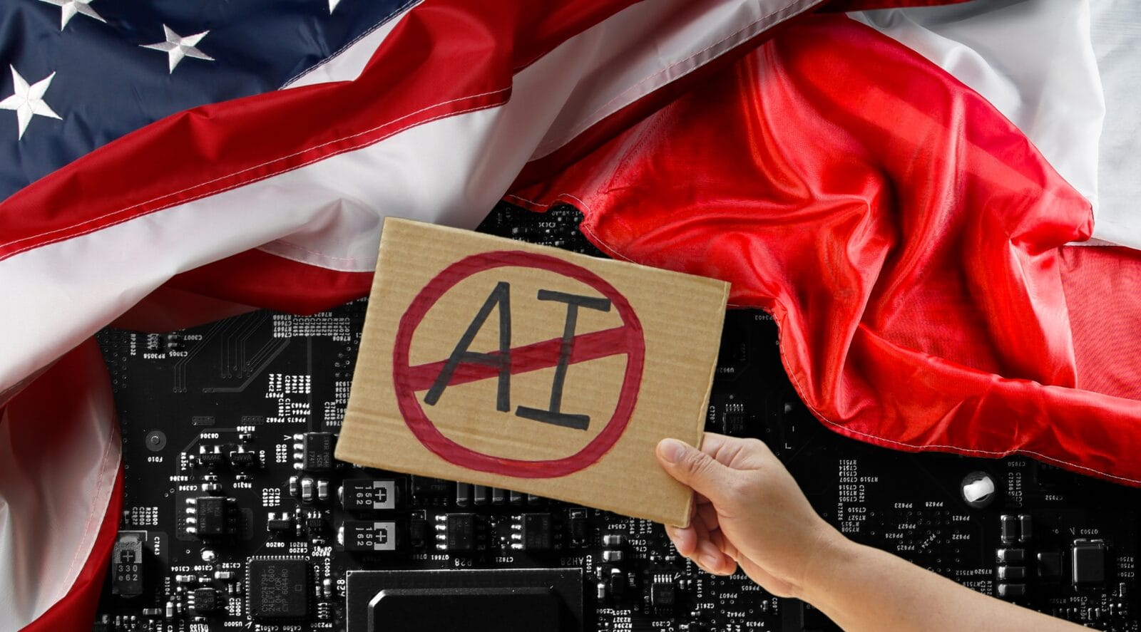 Ilustracja do artykułu pt."Czy nowe restrykcje USA zahamują rozwój AI w Polsce?"